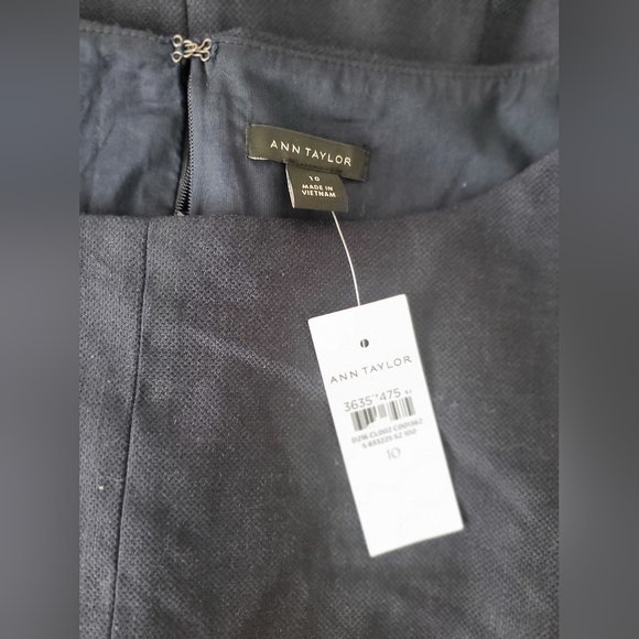 Ann Taylor Linen Blend Boatneck Sheath Dress - Picture 5 of 7